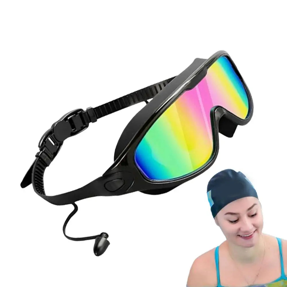 Submerged Wide-View Swim Goggles — Anti-Fog & UV