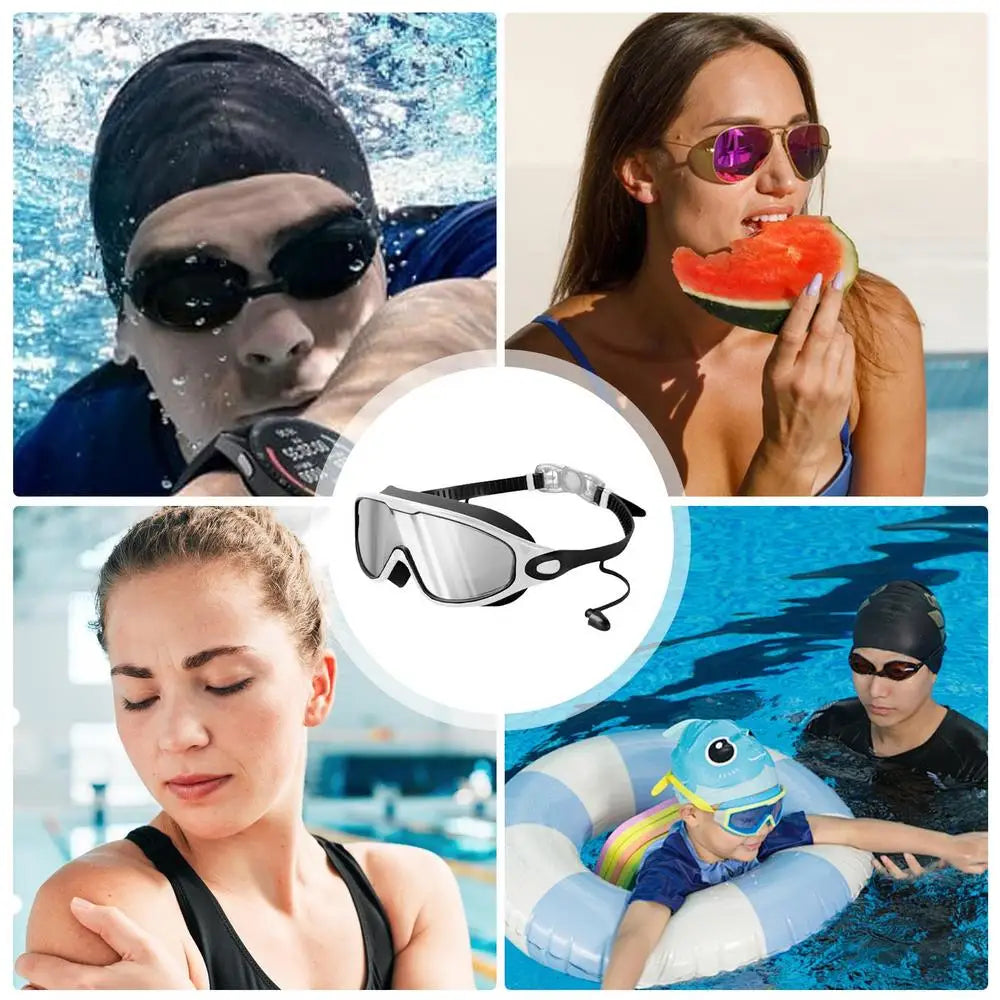Submerged Wide-View Swim Goggles — Anti-Fog & UV