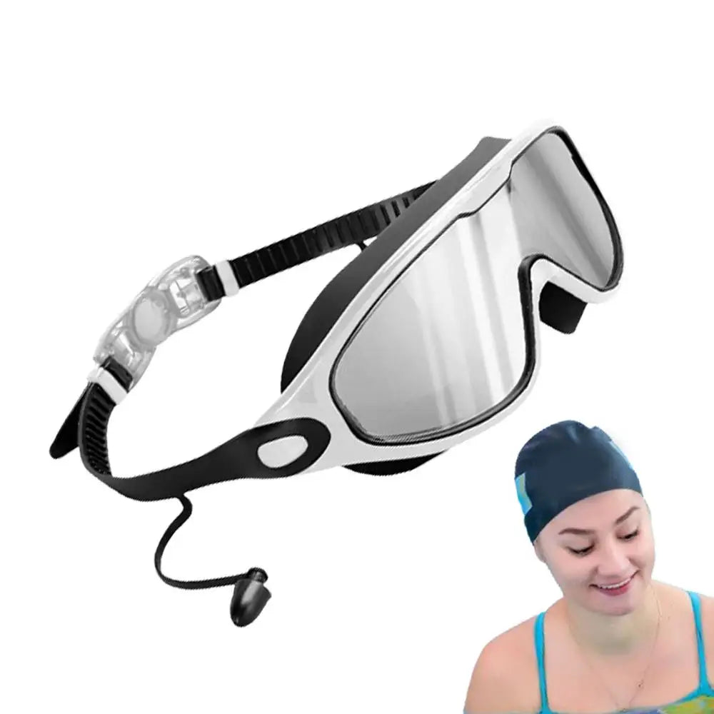 Submerged Wide-View Swim Goggles — Anti-Fog & UV