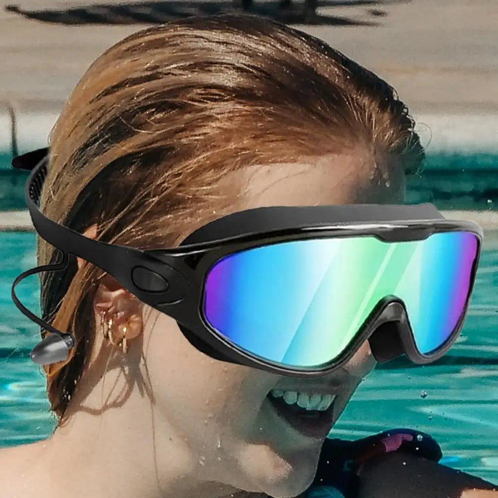 Submerged Wide-View Swim Goggles — Anti-Fog & UV
