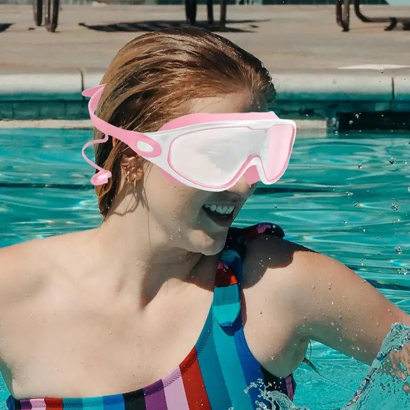 Submerged Wide-View Swim Goggles — Anti-Fog & UV