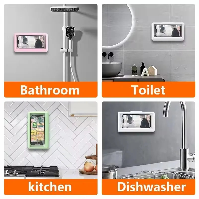 Submerged Waterproof Shower Phone Mount