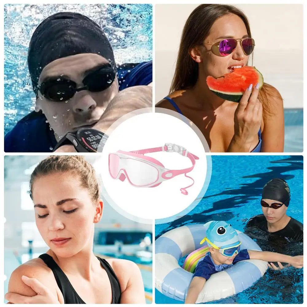 Submerged Wide-View Swim Goggles — Anti-Fog & UV