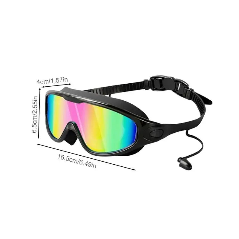 Submerged Wide-View Swim Goggles — Anti-Fog & UV