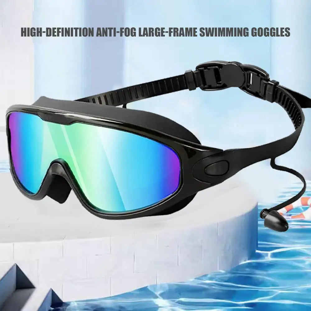 Submerged Wide-View Swim Goggles — Anti-Fog & UV