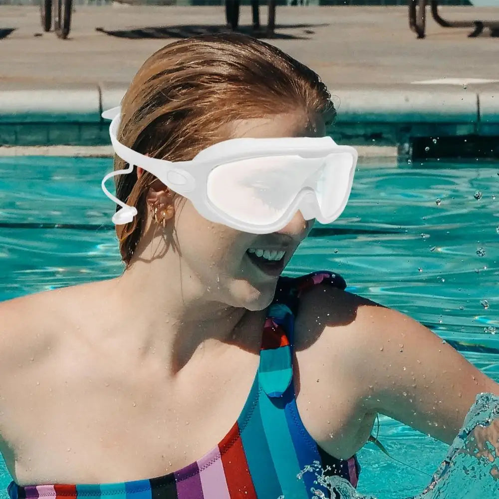 Submerged Wide-View Swim Goggles — Anti-Fog & UV