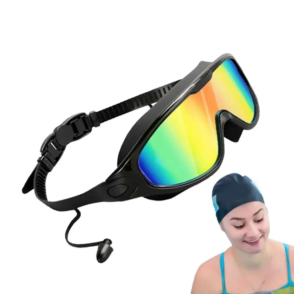 Submerged Wide-View Swim Goggles — Anti-Fog & UV