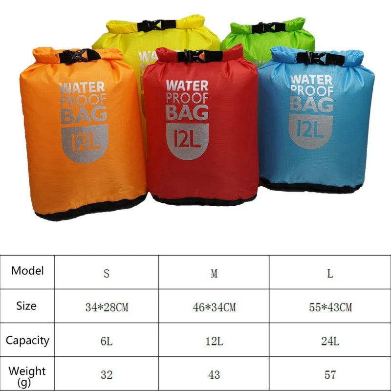 Submerged Waterproof Dry Bag — 6L / 12L / 24L