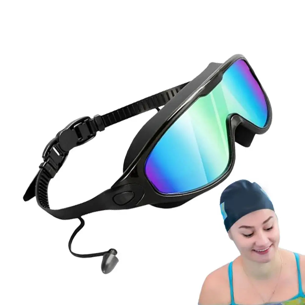 Submerged Wide-View Swim Goggles — Anti-Fog & UV